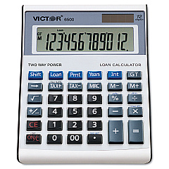 Victor 6500 Executive Desktop Loan Calculator, 12-Digit LCD