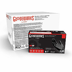 GlovePlus Black Nitrile Industrial Latex Free Disposable Gloves (Case of 1000) 5 mil Thickness - Chemical, Grease, Dirt, Grime Protection - Polymer Coating - Extra Large Size - For Right/Left Hand - Textured/Micro-Roughened - Black - Puncture (GPNB48100) GlovePlus Black Nitrile Industrial Latex Free Disposable Gloves (Case of 1000) 5 mil Thickness - Chemical, Grease, Dirt, Grime Protection - Polymer Coating - Extra Large Size - For Right/Left Hand - Textured/Micro-Roughened - Black - Puncture (GPNB48100)