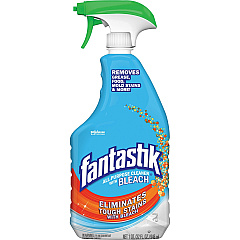 fantastik® All-purpose Cleaner with Bleach 32 fl oz (1 quart) - Fresh Clean Scent - Anti-bacterial - Clear - 8 / Carton (308685CT) fantastik® All-purpose Cleaner with Bleach 32 fl oz (1 quart) - Fresh Clean Scent - Anti-bacterial - Clear - 8 / Carton (308685CT)