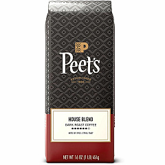 Peet's Coffee Peet's Whole Bean House Blend Coffee Dark - 16 oz - Whole Bean - 1 Each (500350) Peet's Coffee Peet's Whole Bean House Blend Coffee Dark - 16 oz - Whole Bean - 1 Each (500350)