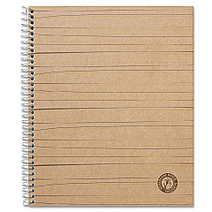 Universal Deluxe Sugarcane Based Notebooks, 1 Subject, Medium/College Rule, Brown Cover, 11 x 8.5, 100 Sheets (UNV66208)