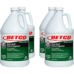 Betco Green Earth Natural Degreaser Concentrate - 128 fl oz (4 quart) - Bio-based, Phosphate-free - Dark Green - 4 / Carton (2170400CT)