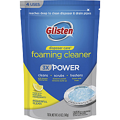 Glisten Disposer Care Foaming Cleaner 4.9 fl oz (0.2 quart) - Deodorize, Anti-septic - White, Blue - 4 / Pack (DP06NPB)