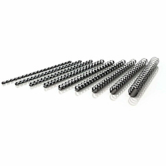 Mead CombBind Binding Spines 0.31" Maximum Capacity - 40 x Sheet Capacity - For Letter 8 1/2" x 11" Sheet - Black - Plastic - 125 / Box (4000131) Mead CombBind Binding Spines 0.31" Maximum Capacity - 40 x Sheet Capacity - For Letter 8 1/2" x 11" Sheet - Black - Plastic - 125 / Box (4000131)