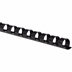 Mead CombBind Binding Spines 0.37" Maximum Capacity - 55 x Sheet Capacity - For Letter 8 1/2" x 11" Sheet - Black - Plastic - 125 / Box (4000132) Mead CombBind Binding Spines 0.37" Maximum Capacity - 55 x Sheet Capacity - For Letter 8 1/2" x 11" Sheet - Black - Plastic - 125 / Box (4000132)