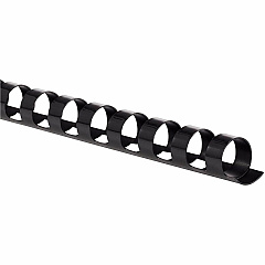 Mead CombBind Binding Spines 0.43" Maximum Capacity - 70 x Sheet Capacity - For Letter 8 1/2" x 11" Sheet - Black - Plastic - 125 / Box (4000133) Mead CombBind Binding Spines 0.43" Maximum Capacity - 70 x Sheet Capacity - For Letter 8 1/2" x 11" Sheet - Black - Plastic - 125 / Box (4000133)