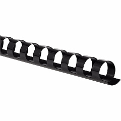 Mead CombBind Binding Spines 0.50" Maximum Capacity - 85 x Sheet Capacity - For Letter 8 1/2" x 11" Sheet - Black - Plastic - 125 / Box (4000134) Mead CombBind Binding Spines 0.50" Maximum Capacity - 85 x Sheet Capacity - For Letter 8 1/2" x 11" Sheet - Black - Plastic - 125 / Box (4000134)
