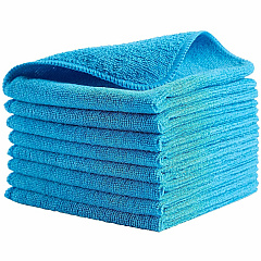 Rubbermaid Commercial Microfiber Cleaning Cloths For Commercial - Cloth - 16" Length x 16" Width - Recommended For: Germs Remover, Microbe Remover - Bleach-safe, Washable, Durable, Chemical Resistant, Reusable - Blue - 24/Bag - 12 / Carton (1820583CT)