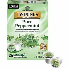 Twinings of London Pure Peppermint Herbal Tea K-Cup 0.1 oz - 24 / Box (08760)