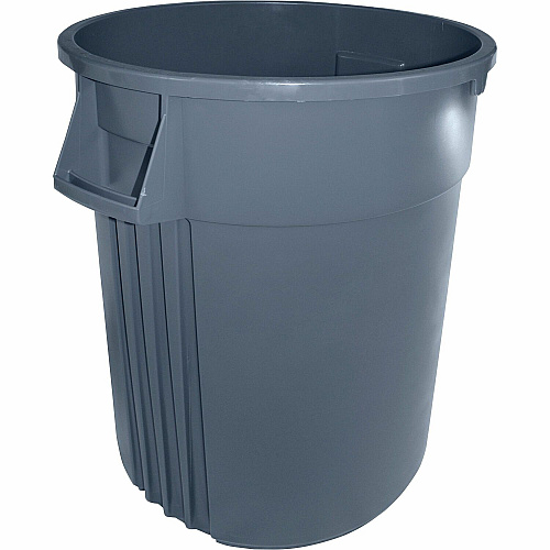 Genuine Joe Gator 55-gallon Container 55 gal Capacity - Impact Resistant, Crush Resistant, Long Lasting, Spill Resistant, Jam-free, Handle - 33" Height x 26.8" Width - Gray - 1 Each (GJO00246)