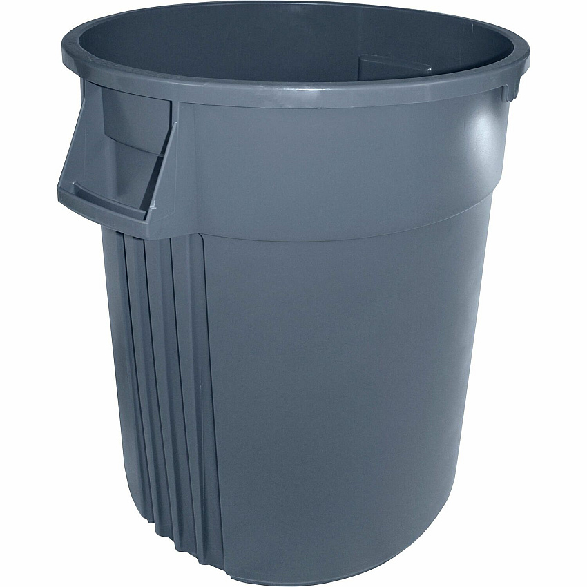 Genuine Joe Gator 55-gallon Container 55 gal Capacity - Impact Resistant, Crush Resistant, Long Lasting, Spill Resistant, Jam-free, Handle - 33" Height x 26.8" Width - Gray - 1 Each (GJO00246)
