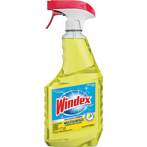 Windex&reg; MultiSurface Disinfectant Spray Ready-To-Use - 23 fl oz (0.7 quart) - Fresh Citrus Scent - Residue-free, Streak-free, Ammonia-free, Antibacterial, Disinfectant - Yellow Bottle - 1 Each (305498)