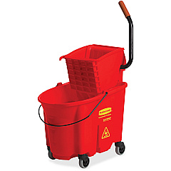 Rubbermaid Commercial WaveBrake 35 QT Side Press & Wringer 8.75 gal - Splash Resistant - 36.5" x 15.7" x 20.1" - Tubular Steel, Plastic - Red - 1 Carton (758888RD) Rubbermaid Commercial WaveBrake 35 QT Side Press & Wringer 8.75 gal - Splash Resistant - 36.5" x 15.7" x 20.1" - Tubular Steel, Plastic - Red - 1 Carton (758888RD)