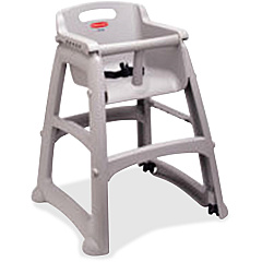 Rubbermaid Commercial Sturdy Chair Youth High Chair Platinum - 1 Carton (780608PLAT) Rubbermaid Commercial Sturdy Chair Youth High Chair Platinum - 1 Carton (780608PLAT)