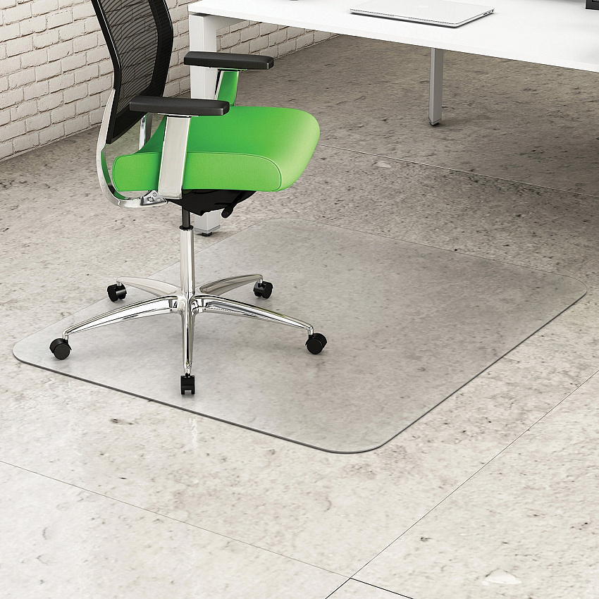 Deflecto Earth Source Hard Floor Chair Mat Hard Floor - 48" Length x 36" Width x 0.100" Thickness - Rectangular - Clear - 1 Each (CM2E142PB)