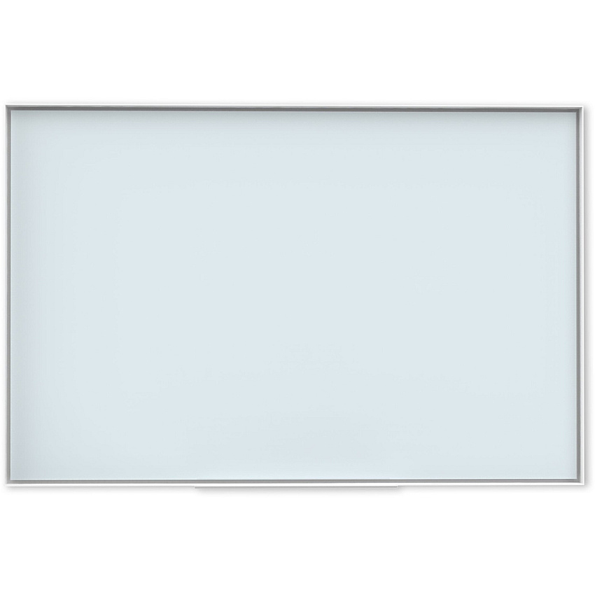 U Brands Glass Non-Magnetic Dry-Erase Board 36" (3 ft) Width x 24" (2 ft) Height - Frosted White Tempered Glass Surface - White Aluminum Frame - Rectangle - Horizontal/Vertical - 1 Each (2824U0001)