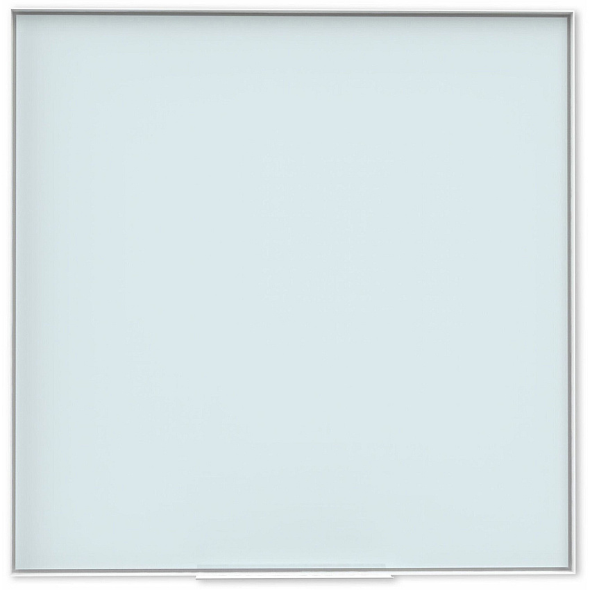 U Brands Glass Non-Magnetic Dry-Erase Board 36" (3 ft) Width x 36" (3 ft) Height - Frosted White Tempered Glass Surface - White Aluminum Frame - Square - Horizontal/Vertical - 1 Each (2825U0001)