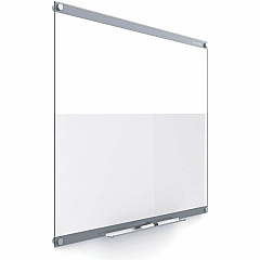 Quartet Infinity Customizable Dry-Erase Board 36" (3 ft) Width x 24" (2 ft) Height - Clear/White Glass Surface - Rectangle - Horizontal/Vertical - Magnetic - Assembly Required - 1 Each (GI3624)