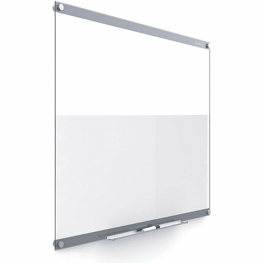 Quartet Infinity Customizable Dry-Erase Board 36" (3 ft) Width x 24" (2 ft) Height - Clear/White Glass Surface - Rectangle - Horizontal/Vertical - Magnetic - Assembly Required - 1 Each (GI3624)