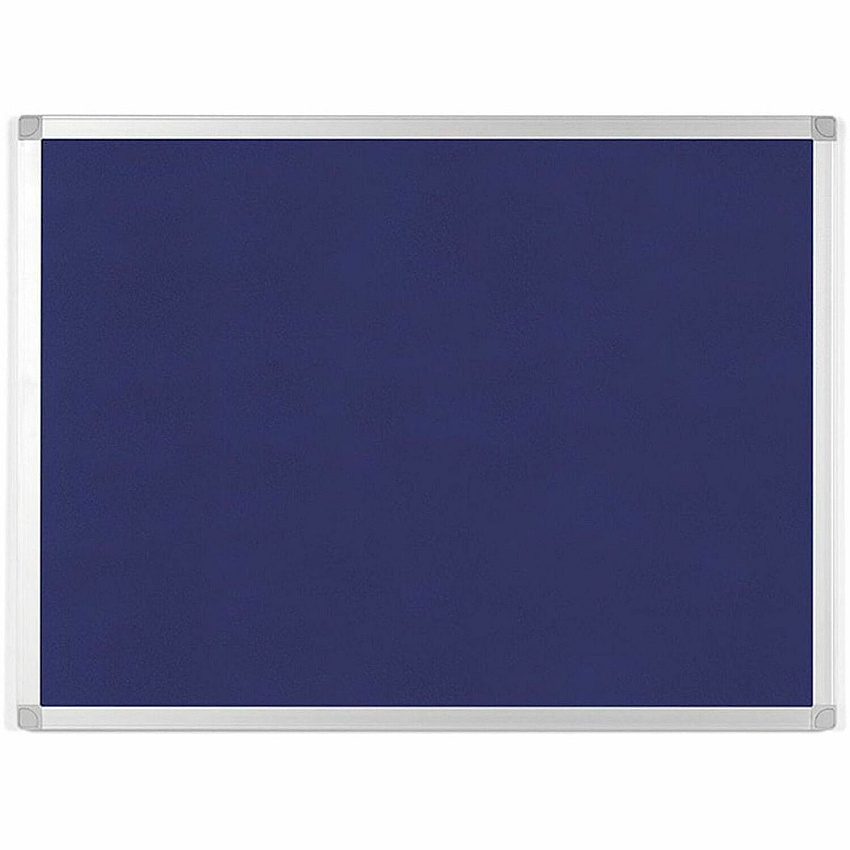 MasterVision Ayda Fabric 24"W Bulletin Board Blue Fabric Surface - Tackable, Sleek Style, Robust - 0.5" Height x 24" Width - 1 Each (FA03439214)