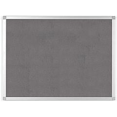 MasterVision Ayda Fabric 24"W Bulletin Board Gray Fabric Surface - Robust, Tackable, Sleek Style - 0.5" Height x 24" Width - 1 Each (FA03429214) MasterVision Ayda Fabric 24"W Bulletin Board Gray Fabric Surface - Robust, Tackable, Sleek Style - 0.5" Height x 24" Width - 1 Each (FA03429214)