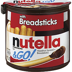 Nutella & GO Hazelnut Spread & Breadsticks 1.23 oz - 12 / Box (80314)