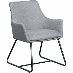 Lorell Mid-century Modern Flannel Guest Chair Sled Base - Gray - Armrest - 1 Each (LLR68562) Lorell Mid-century Modern Flannel Guest Chair Sled Base - Gray - Armrest - 1 Each (LLR68562)