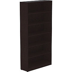 Lorell Laminate Bookcase 0.7" Thickness Shelf, 72" Height x 36" Width x 12" Depth - 6 Shelve(s) - 5 Adjustable Shelf(ves) - Square Edge - Material: Thermofused Laminate (TFL) - Finish: Espresso - Sturdy, Long Lasting, Adjustable Feet - For Book (LLR18228) Lorell Laminate Bookcase 0.7" Thickness Shelf, 72" Height x 36" Width x 12" Depth - 6 Shelve(s) - 5 Adjustable Shelf(ves) - Square Edge - Material: Thermofused Laminate (TFL) - Finish: Espresso - Sturdy, Long Lasting, Adjustable Feet - For Book (LLR18228)
