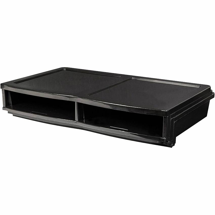 Storex Quick Stack 6-sorter Organizer 500 x Sheet - 6 Compartment(s) - Compartment Size : 8.75" x 11.50" x 2" - 8.70" Height x 13.60" Width20.50" Length - Black - Plastic - 1 Each (61446E01C)