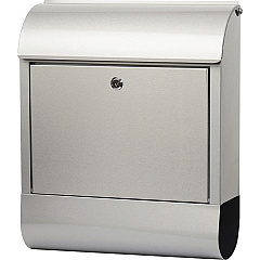 Tatco Indoor/Outdoor Stainless Steel Mailbox Stainless Steel - Silver - For Indoor, Outdoor, Mail, Magazine, Newspaper - 1 Each (51420)
