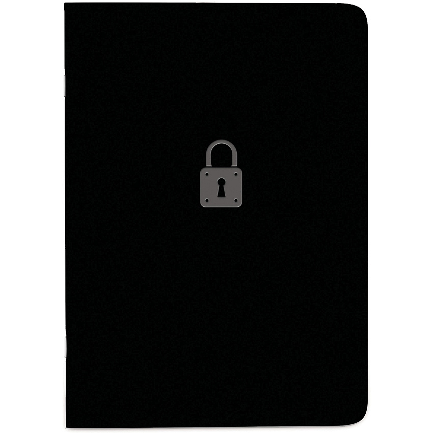 Rediform Password Notebook 64 Pages - Sewn - 0.40" Height x 3.5" Width x 5" Length - Black Cover - Compact, Flexible Cover, Bilingual Format, Note Section - Recycled - 1 Each (A00781)