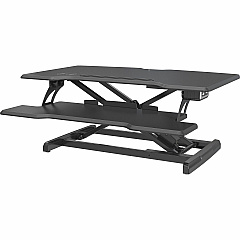 Lorell Electric Desk Riser with Wireless Device Charging 20" Height x 19.25" Width x 33.50" Depth - Desktop - Black - 1 Each (LLR99530) Lorell Electric Desk Riser with Wireless Device Charging 20" Height x 19.25" Width x 33.50" Depth - Desktop - Black - 1 Each (LLR99530)