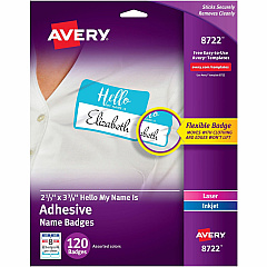 Avery Hello My Name Is Self-adhesive Name Tags (08722) Avery Hello My Name Is Self-adhesive Name Tags (08722)