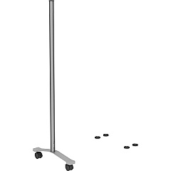Lorell Adaptable Panel Legs for 50"H Configuration 18.75" Width x 2" Depth x 48.37" Height - Caster - Aluminum - Silver - 1 Set (LLR90272) Lorell Adaptable Panel Legs for 50"H Configuration 18.75" Width x 2" Depth x 48.37" Height - Caster - Aluminum - Silver - 1 Set (LLR90272)