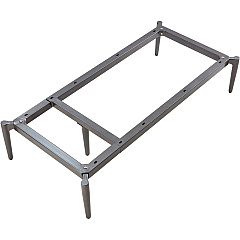 Lorell Contemporary ReceptionCollection Adjustable Metal Base 9.8" Height x 47.9" Width x 22.9" Depth - Material: Metal - Finish: Gray - Adjustable - For Reception Area, Meeting - 1 Each (LLR86933) Lorell Contemporary ReceptionCollection Adjustable Metal Base 9.8" Height x 47.9" Width x 22.9" Depth - Material: Metal - Finish: Gray - Adjustable - For Reception Area, Meeting - 1 Each (LLR86933)
