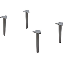 Lorell Contemporary Reception Collection Single Metal Bases 1.5" Height x 4.5" Width x 9.8" Depth - Material: Metal - Finish: Gray - For Meeting - 1 Set (LLR86932) Lorell Contemporary Reception Collection Single Metal Bases 1.5" Height x 4.5" Width x 9.8" Depth - Material: Metal - Finish: Gray - For Meeting - 1 Set (LLR86932)