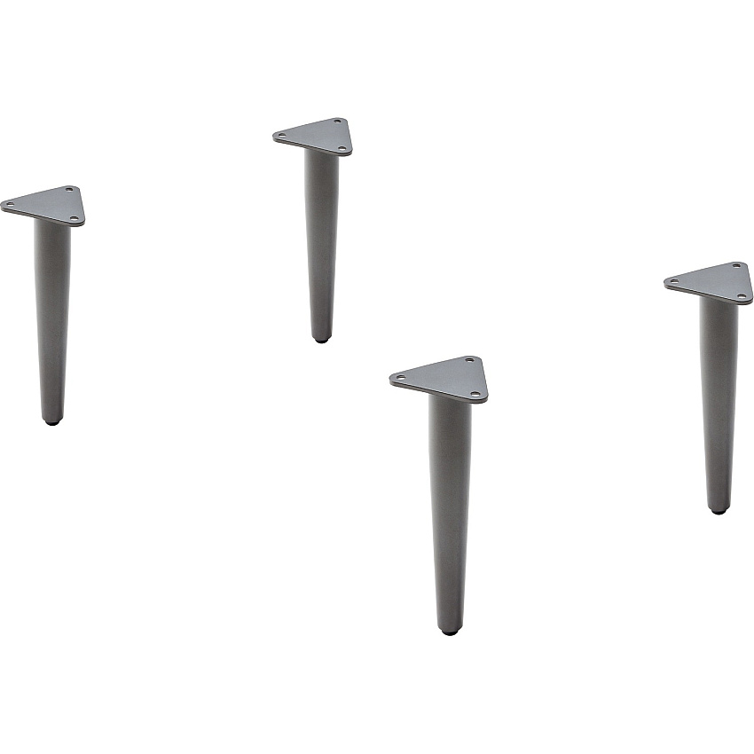 Lorell Contemporary Reception Collection Single Metal Bases 1.5" Height x 4.5" Width x 9.8" Depth - Material: Metal - Finish: Gray - For Meeting - 1 Set (LLR86932)
