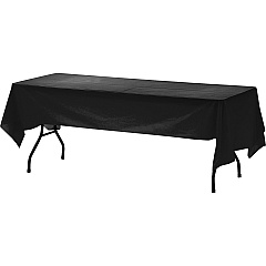 Genuine Joe Plastic Table Covers 108" Length x 54" Width - Plastic - Black - 1 Pack (GJO00068) Genuine Joe Plastic Table Covers 108" Length x 54" Width - Plastic - Black - 1 Pack (GJO00068)