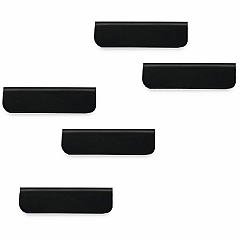 DURABLE DURAFIX Clip 2.4" Width - for Notes, Reminder, Appointment, Cabinet, Refrigerator, Glass, Door - Residue-free, Easy to Use - Black - 10 / Pack (470501)