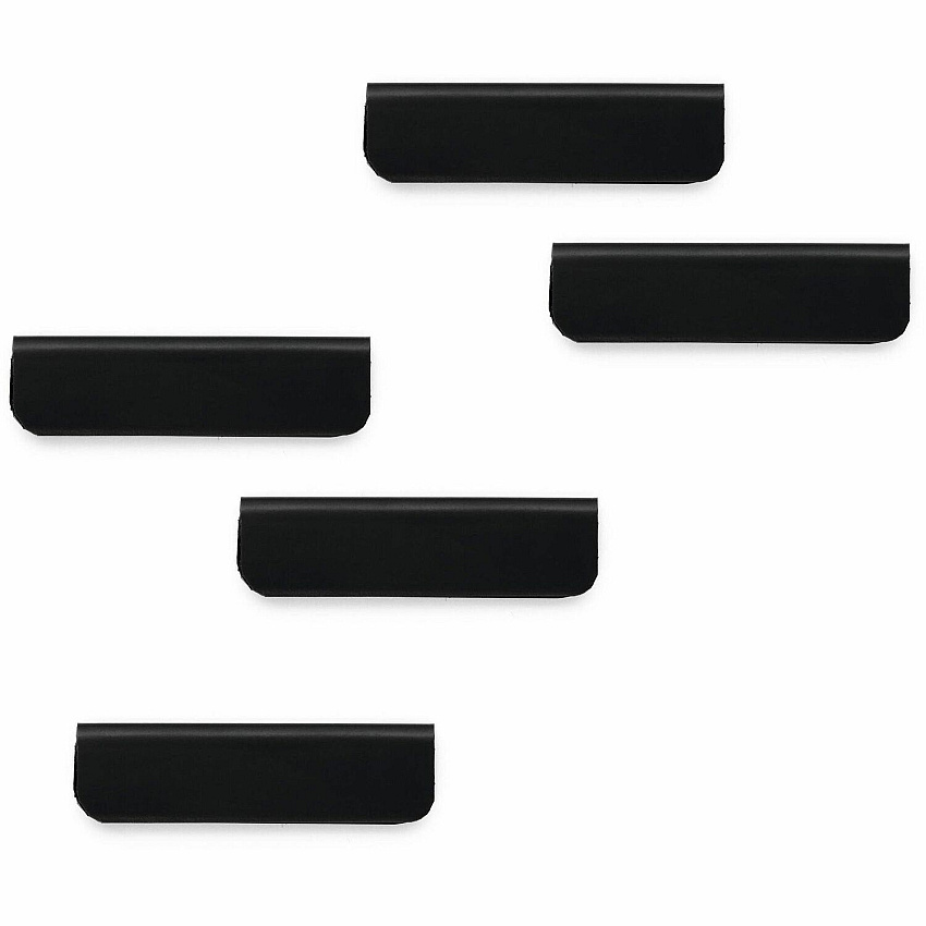 DURABLE DURAFIX Clip 2.4" Width - for Notes, Reminder, Appointment, Cabinet, Refrigerator, Glass, Door - Residue-free, Easy to Use - Black - 10 / Pack (470501)