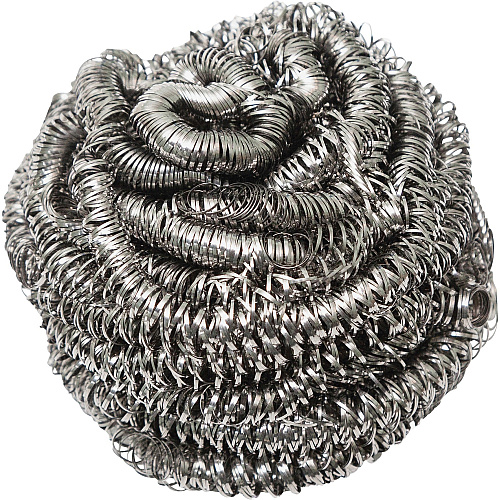 Genuine Joe Stainless Steel Scrubber 3" Overall Diameter - 12 / Box (GJO00059)