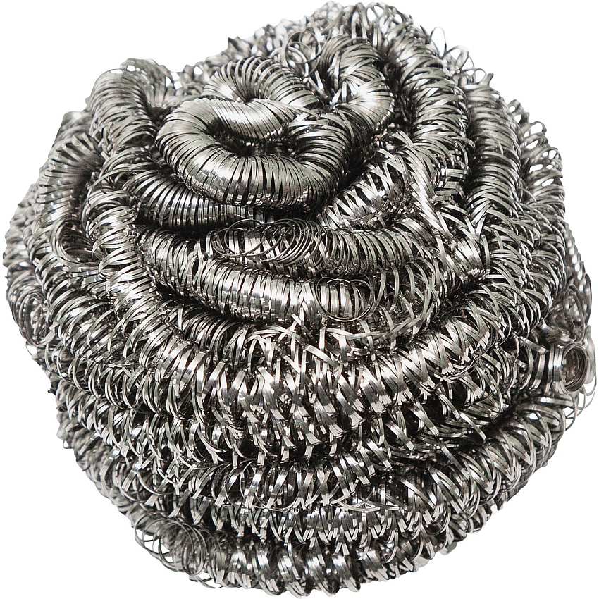 Genuine Joe Stainless Steel Scrubber 3" Overall Diameter - 12 / Box (GJO00059)