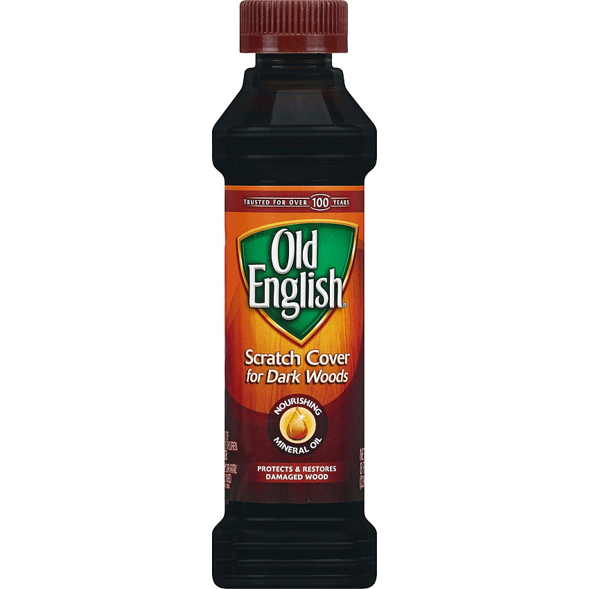 Old English Scratch Cover Polish 8 fl oz (0.3 quart) - Dark Brown - 1 Each (75144)
