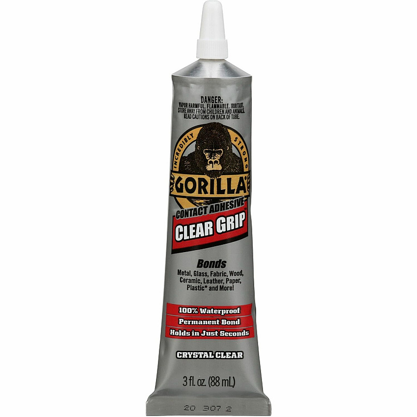 Gorilla Glue Gorilla Clear Grip Contact Adhesive 3 fl oz - Clear - 1 Each (8040001)