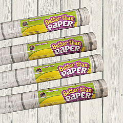 Teacher Created Resources White Wood Paper Board Roll 12 ft Height x 48" Width - White, Gray - Wood - 4 / Pack (6331) Teacher Created Resources White Wood Paper Board Roll 12 ft Height x 48" Width - White, Gray - Wood - 4 / Pack (6331)