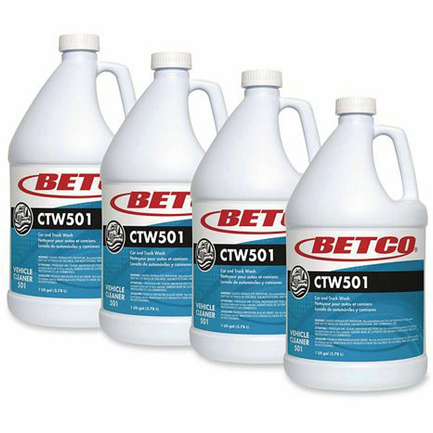 Betco CTW501 Car & Truck Wash For Car, Truck - 1 gal - Streak-free - Yellow Green - 4 / Carton (5010400)
