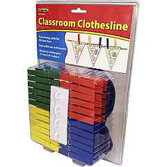Teacher Created Resources Classroom Clothesline Classroom, Display, Decoration - 2.30" Height x 7.70" Width x 10.80" Length - Multi - 1 Pack (62449) Teacher Created Resources Classroom Clothesline Classroom, Display, Decoration - 2.30" Height x 7.70" Width x 10.80" Length - Multi - 1 Pack (62449)