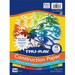 Tru-Ray Color Wheel Construction Paper Project - 144 Piece(s) - 12" Height x 9" Width x 1" Length - Yellow, Gold, Orange, Festive Red, Holiday Red, Magenta, Violet, Purple, Blue, Turquoise, Holiday Green, ... - 1 Pack (6576) Tru-Ray Color Wheel Construction Paper Project - 144 Piece(s) - 12" Height x 9" Width x 1" Length - Yellow, Gold, Orange, Festive Red, Holiday Red, Magenta, Violet, Purple, Blue, Turquoise, Holiday Green, ... - 1 Pack (6576)