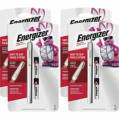 Energizer LED Pen Light LED - Bulb - 1 W - 6 lm Lumen - AAA - Battery - Stainless Steel - Drop Resistant - Silver - 4 / Carton (PLED23AEHCT) Energizer LED Pen Light LED - Bulb - 1 W - 6 lm Lumen - AAA - Battery - Stainless Steel - Drop Resistant - Silver - 4 / Carton (PLED23AEHCT)