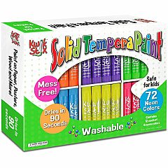 Kwik Stix Kwik Stix Neon Solid Tempera Paint Assorted Neon - 72 / Box (626) Kwik Stix Kwik Stix Neon Solid Tempera Paint Assorted Neon - 72 / Box (626)